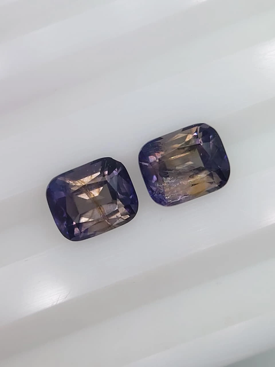 2.5ct Cushion Faceted Natural Iolites from Madagascar — view 2